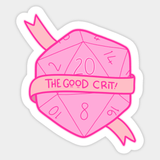 The Good Crit Sticker